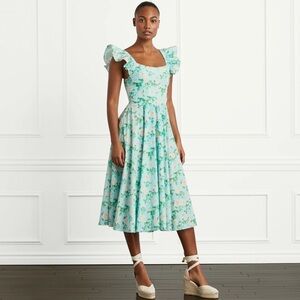 Hill House Daphne Blue Roses NWT Size L
